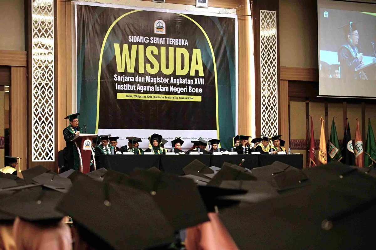 706 Sarjana dan Magister IAIN Bone Diwisuda, Rektor Dorong Wisudawan Untuk Tidak Berhenti Belajar